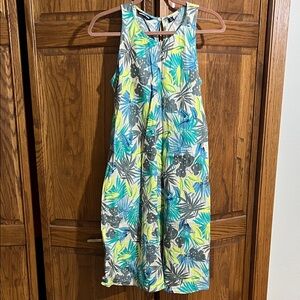 Linen dress with pockets